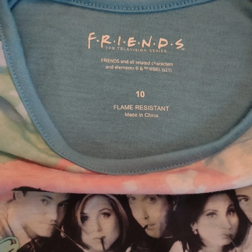 Girls Friends Pajamas Size 10